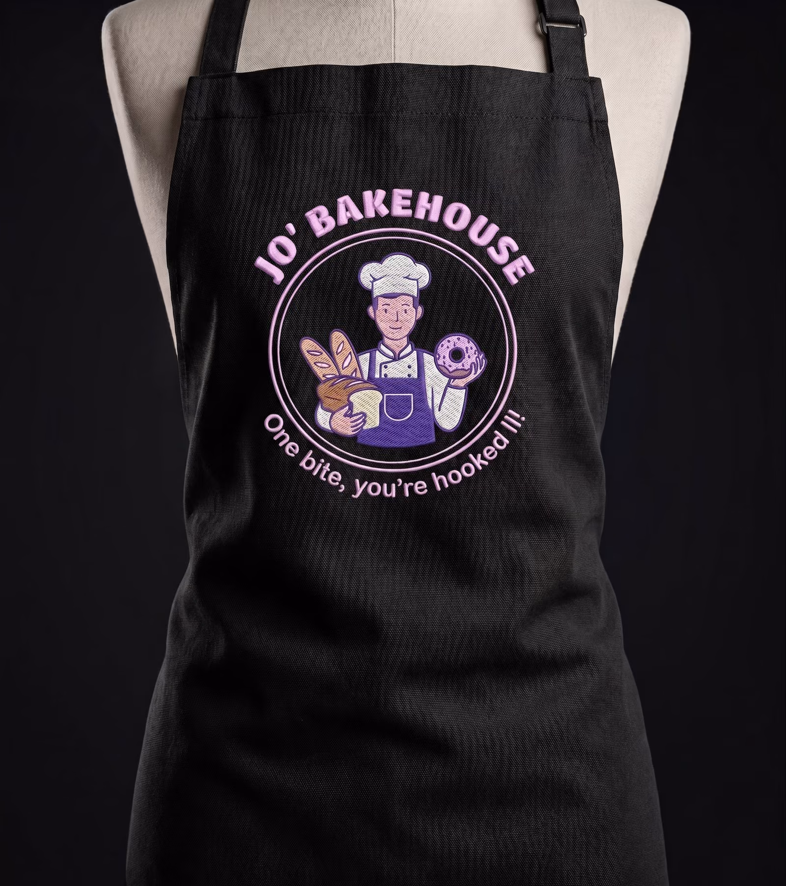 Tablier brodé Jo'Bakehouse