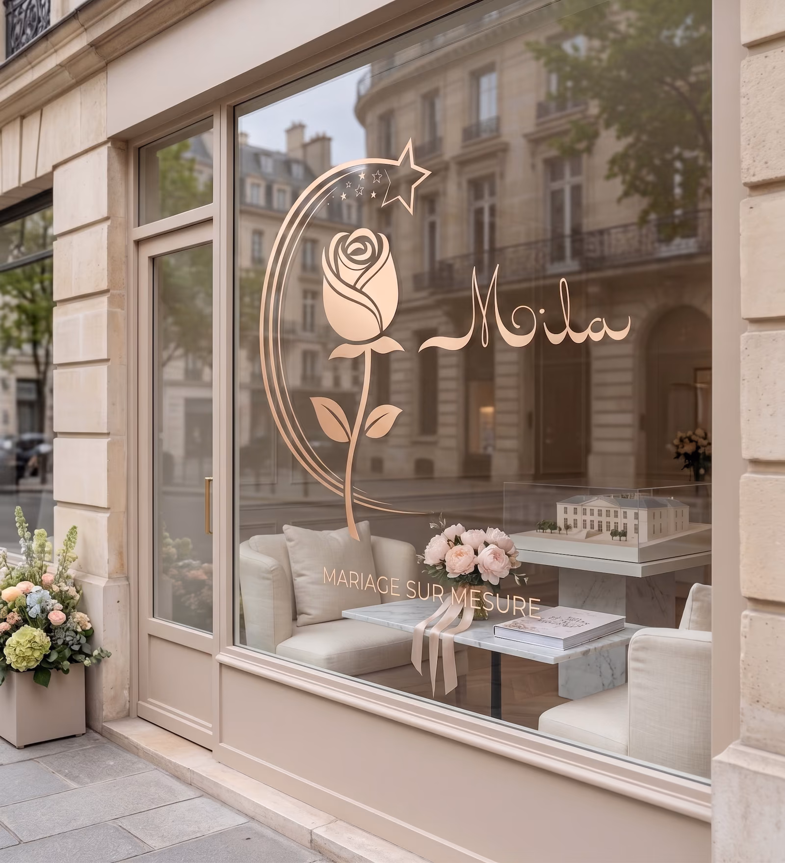 Vitrine d'agence Mila