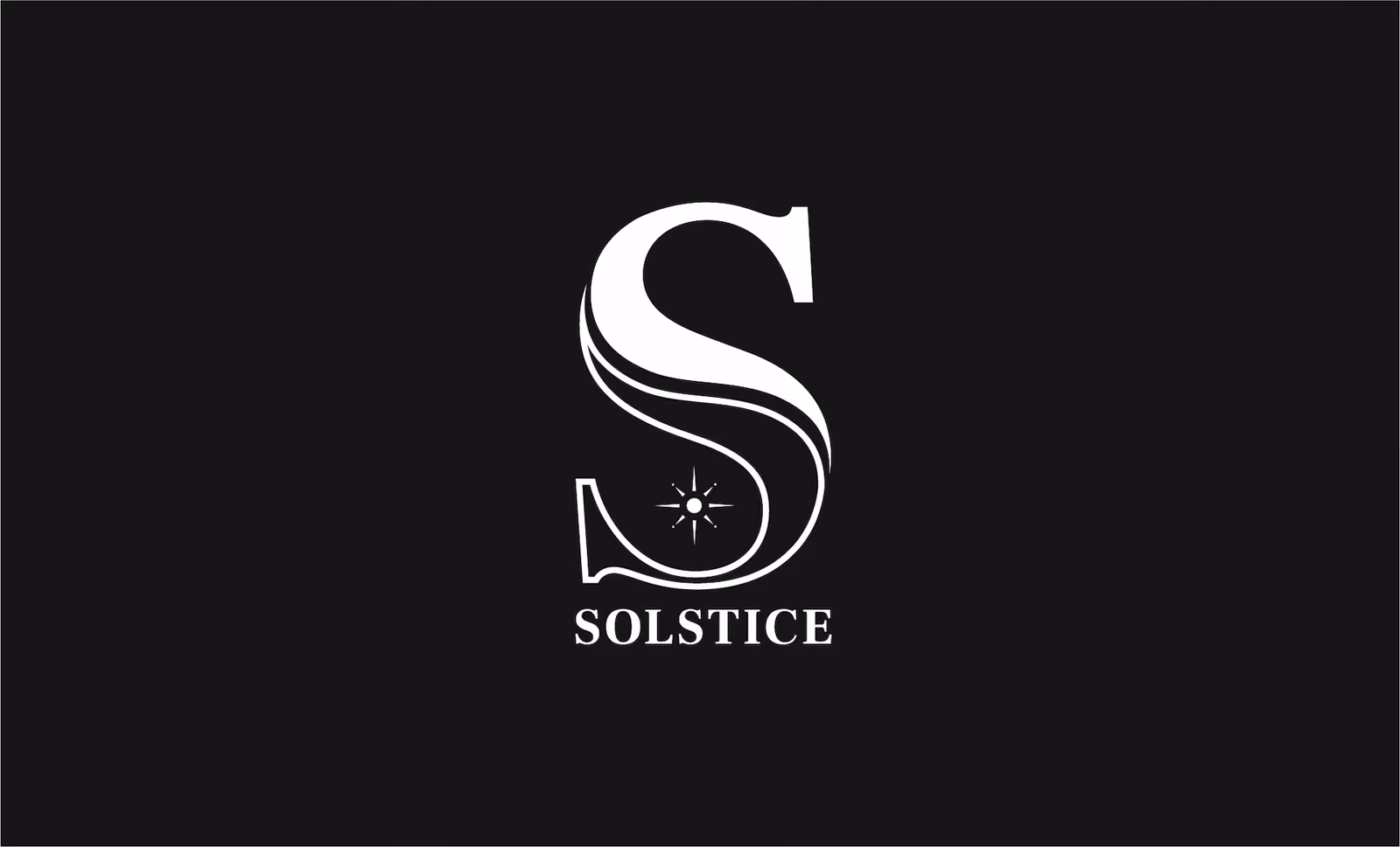 Logo Solstice sur fond noir